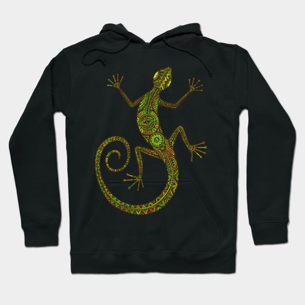 Vintage Lizard Hoodie by Imutobi